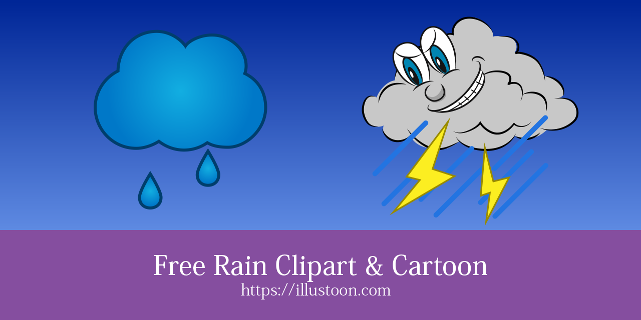 Free Rain Clipart & Cartoon