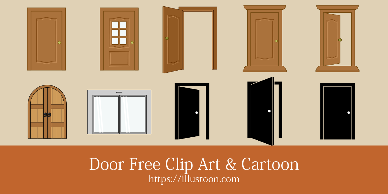 Door Free Clip Art & Cartoon