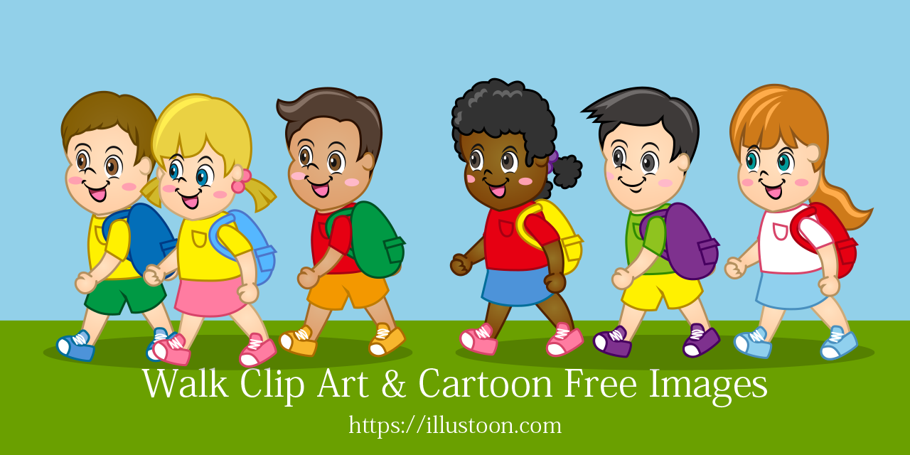Walk Clip Art & Cartoon Free Images