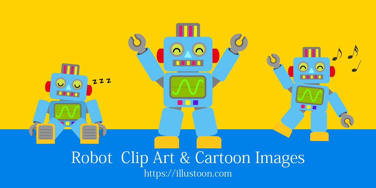 Robot Clip Art & Cartoon Free Images