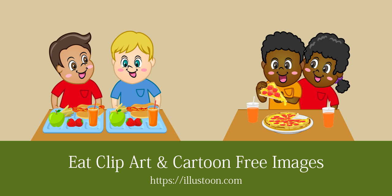 Free Clip Art and Cartoon Images of People Eating