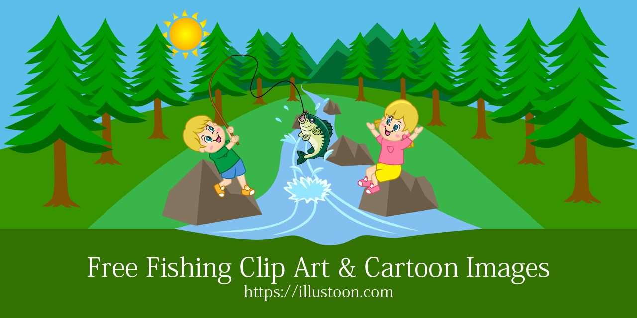Free Fishing Clip Art & Cartoon Images