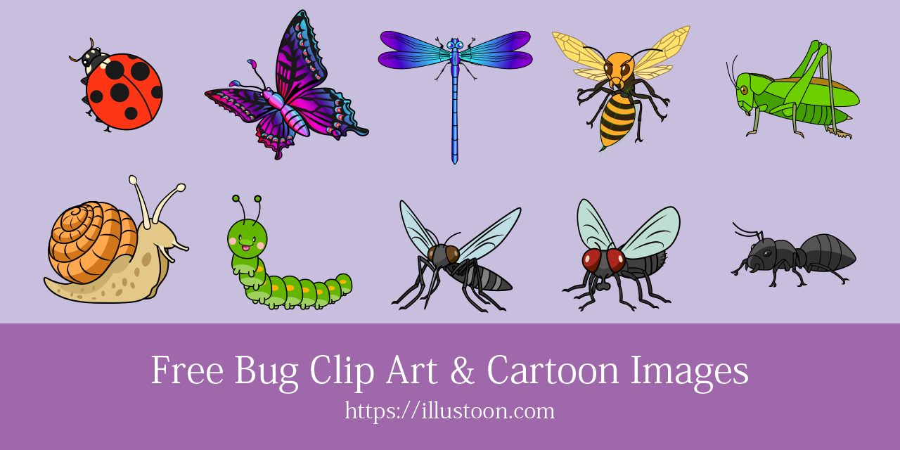 Free Bug Clip Art & Cartoon Images