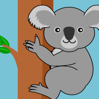 Koala Cartoon Clipart