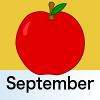 September Clipart & Catoon