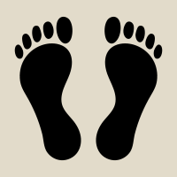 Foot and Footprint Clipart