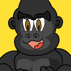 Gorilla Cartoon Clipart