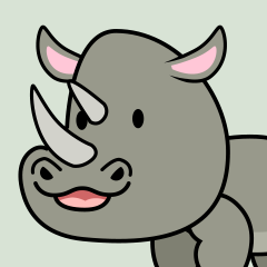 Rhino Cartoon Clipart