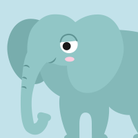 Elephant Cartoon Clipart