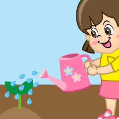 Watering Cartoon Clipart