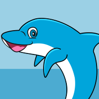 Dolphin Cartoon Clipart