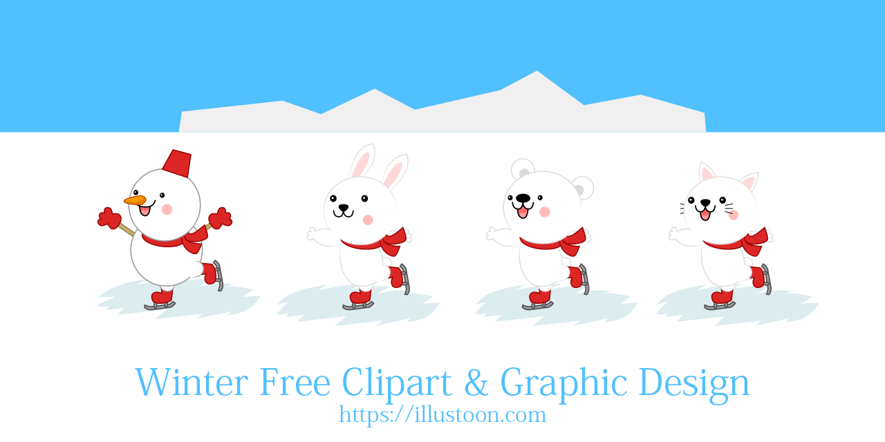 Invierno libre de dibujos animados y diseño gráfico