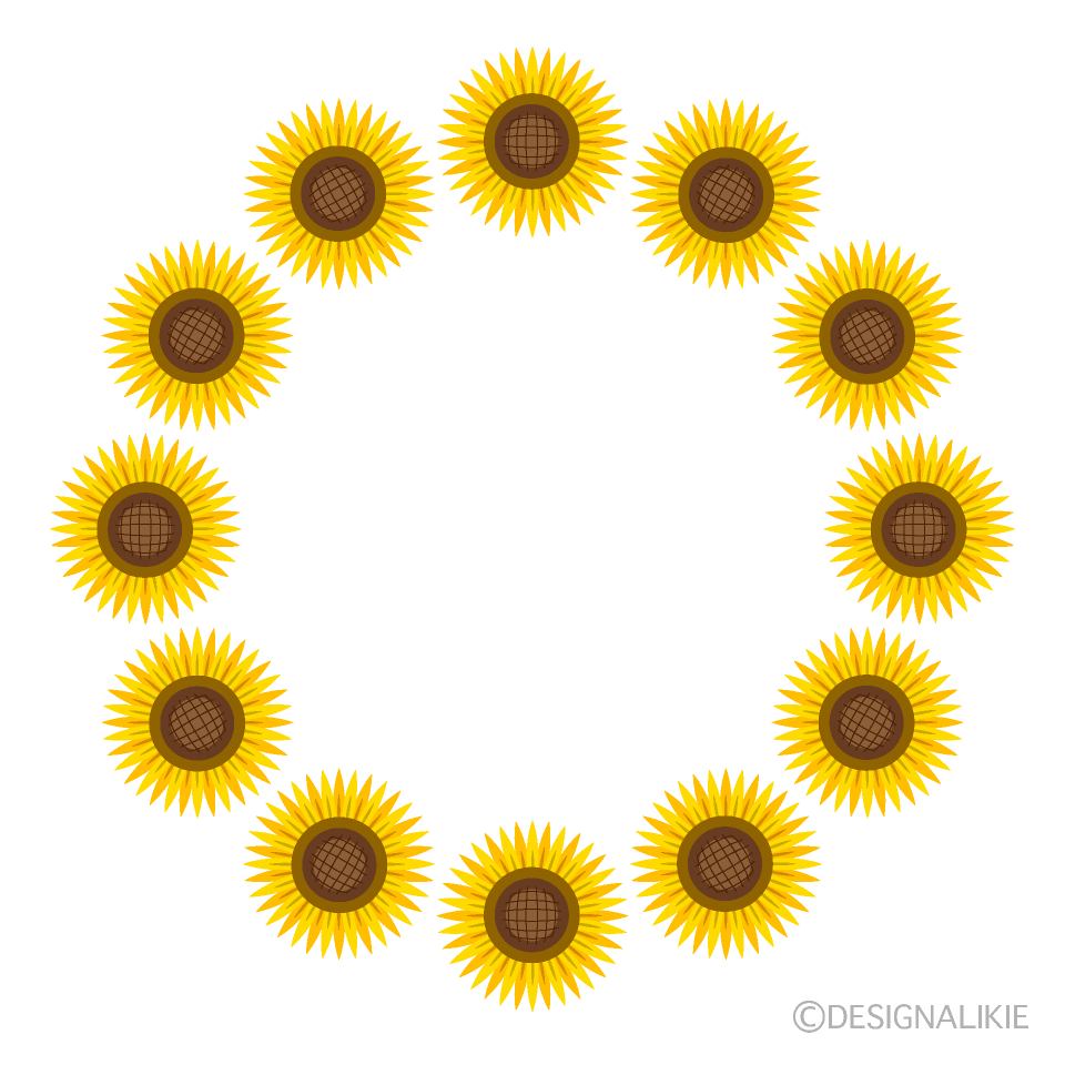 Simple Sunflower Wreath