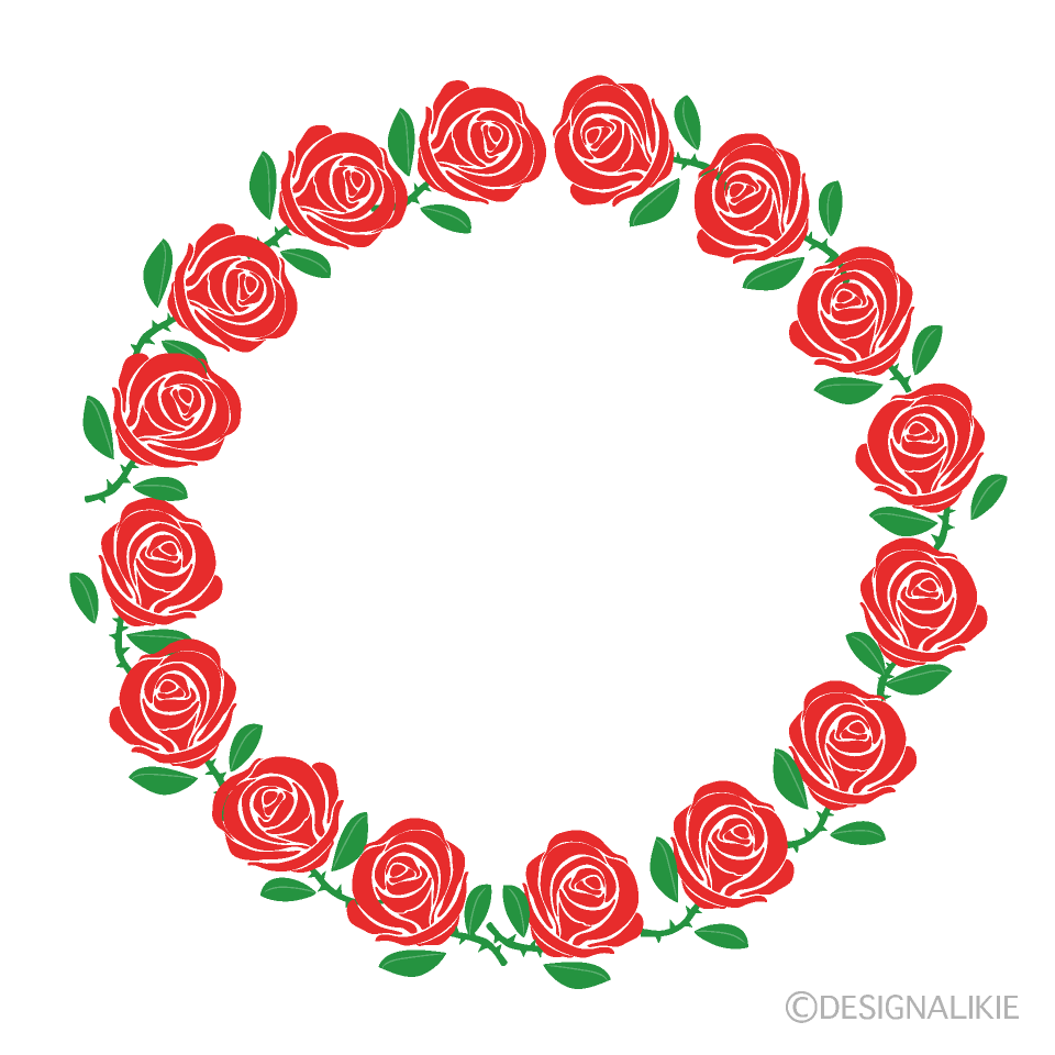 Red Rose Wreath