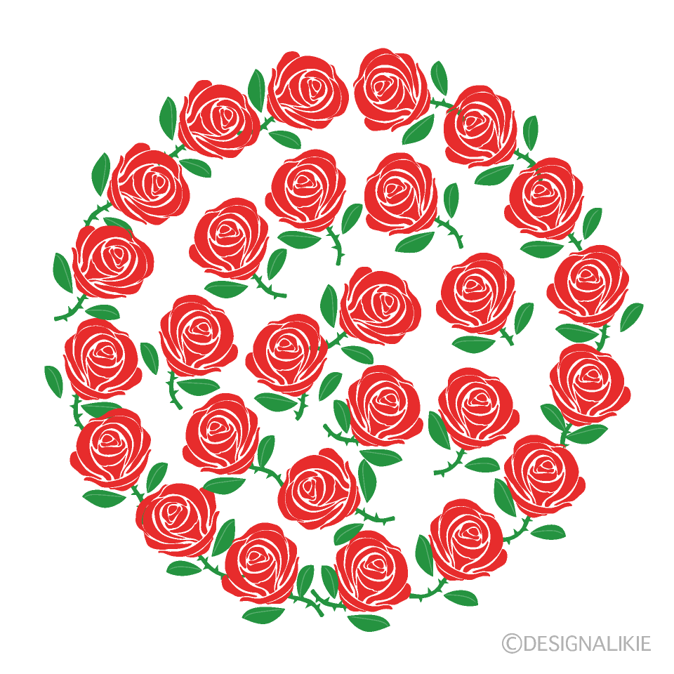 Red Rose Circle