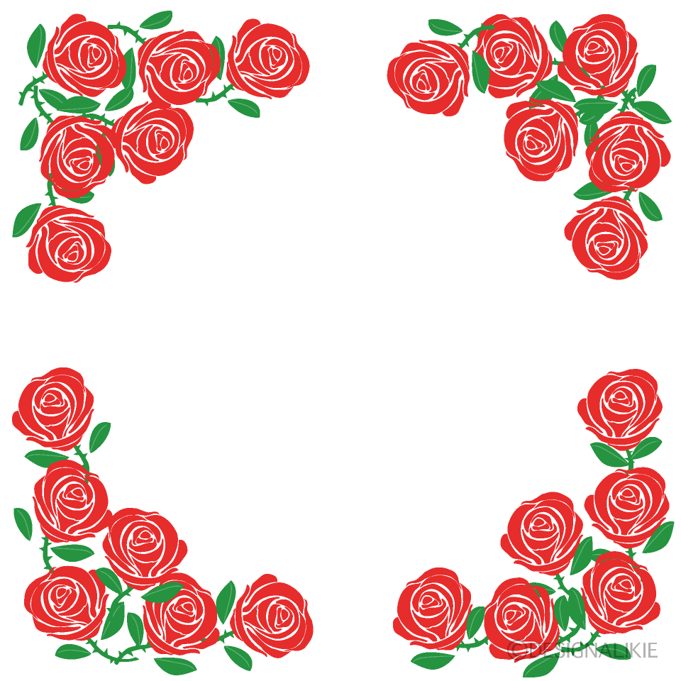 Red Rose Frame