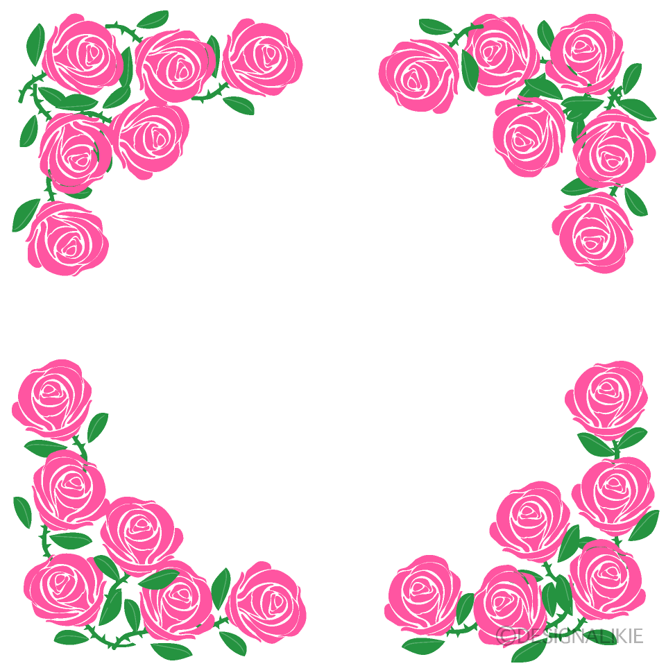 Pink Rose Frame