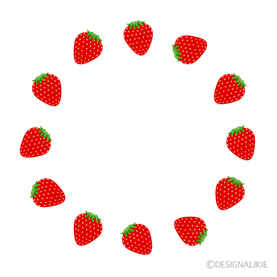 Corona de Fresas y Hoja