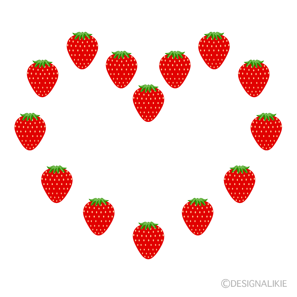 Strawberry Heart Wreath