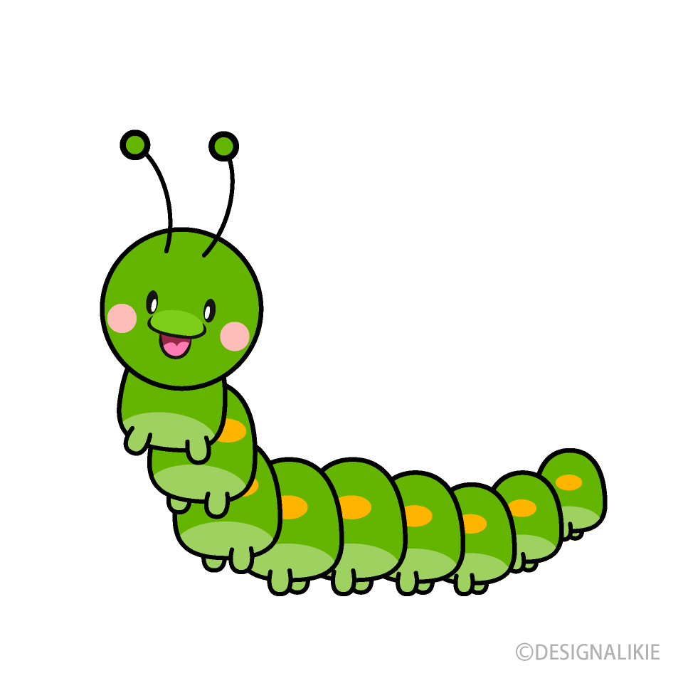 Cute Smiling Caterpillar