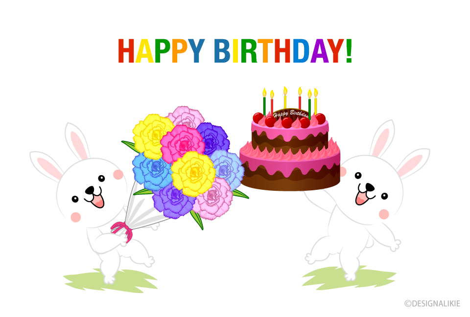 Rabbit party Happy birthday