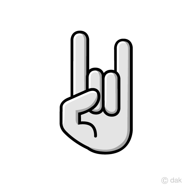 Símbolo de la mano de roca