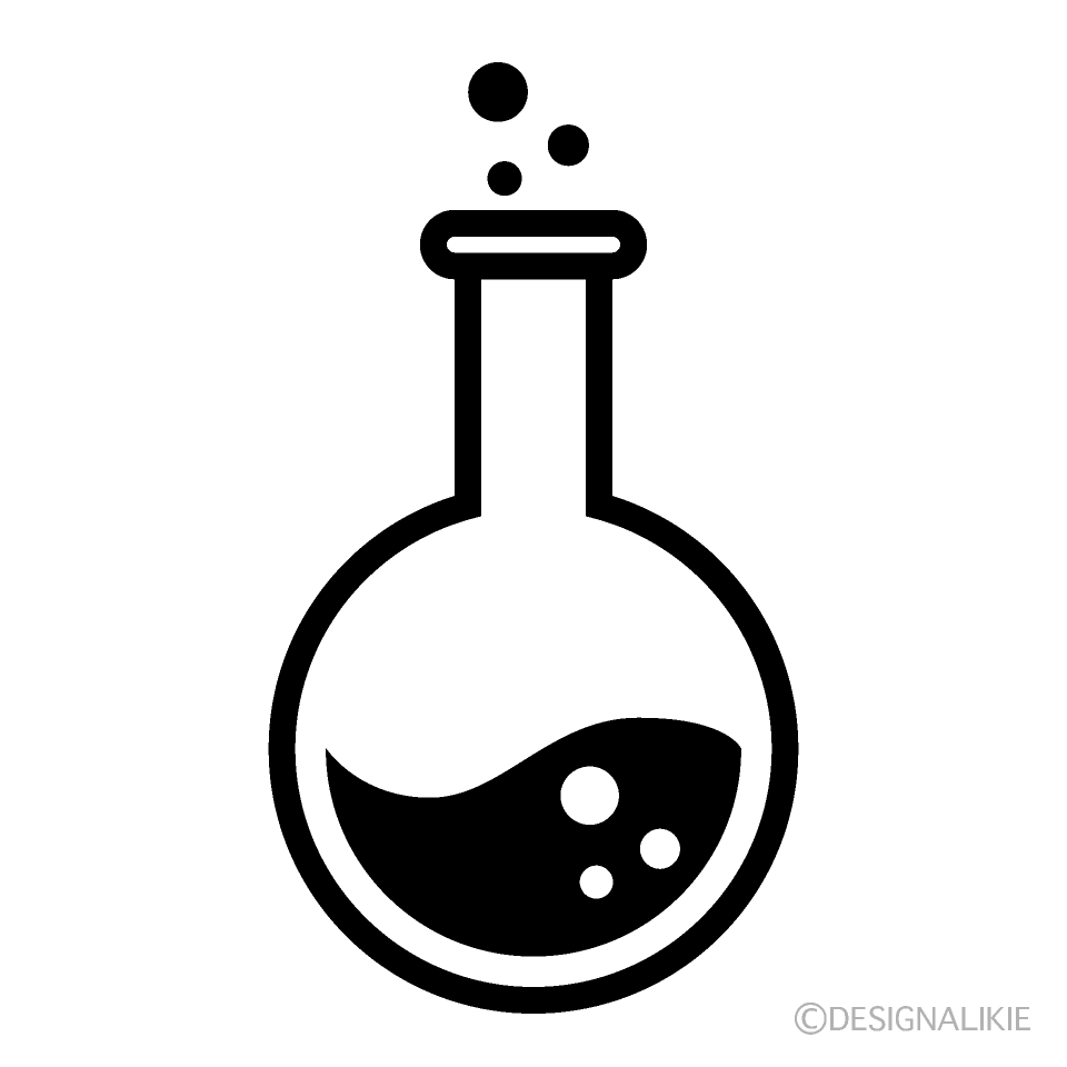 Round Flask with Liquid