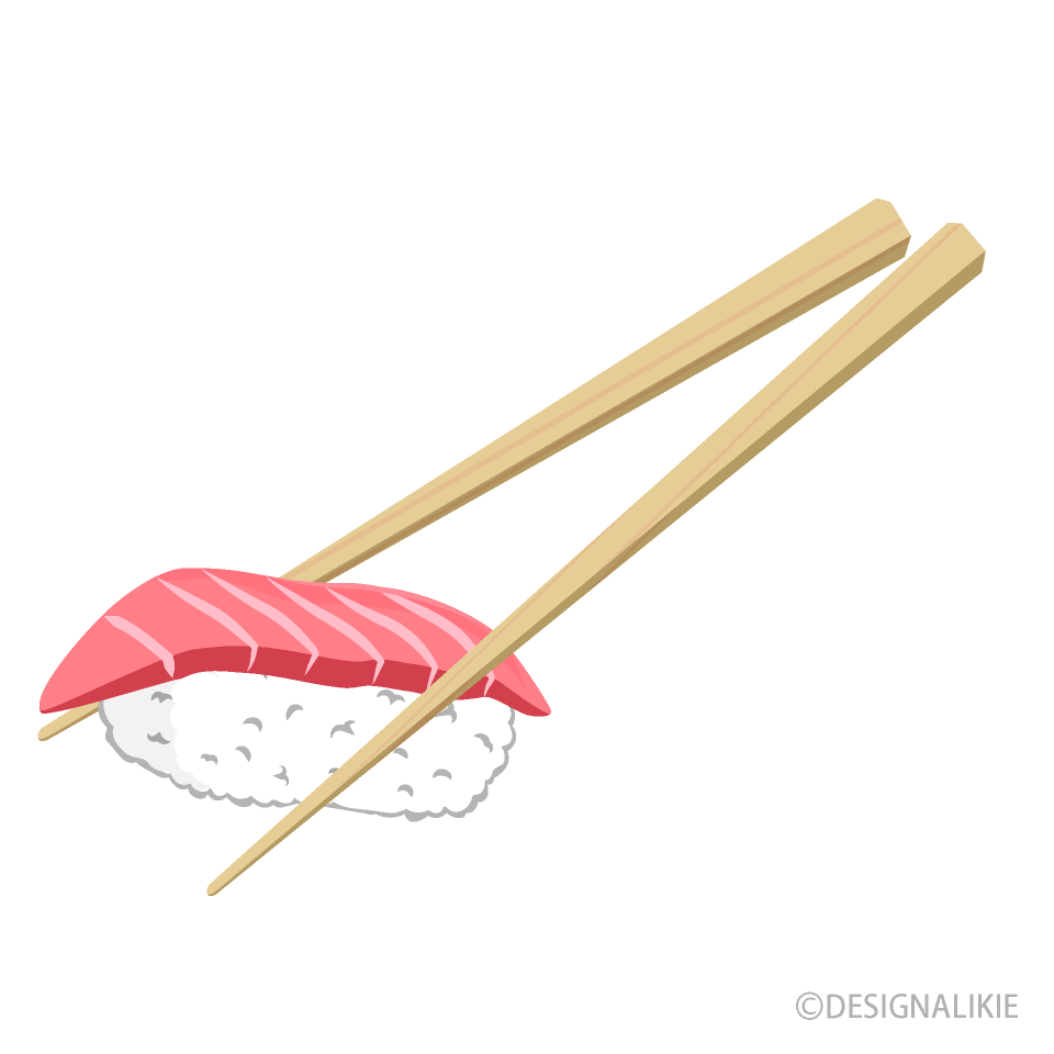 Sushi with Chopsticks