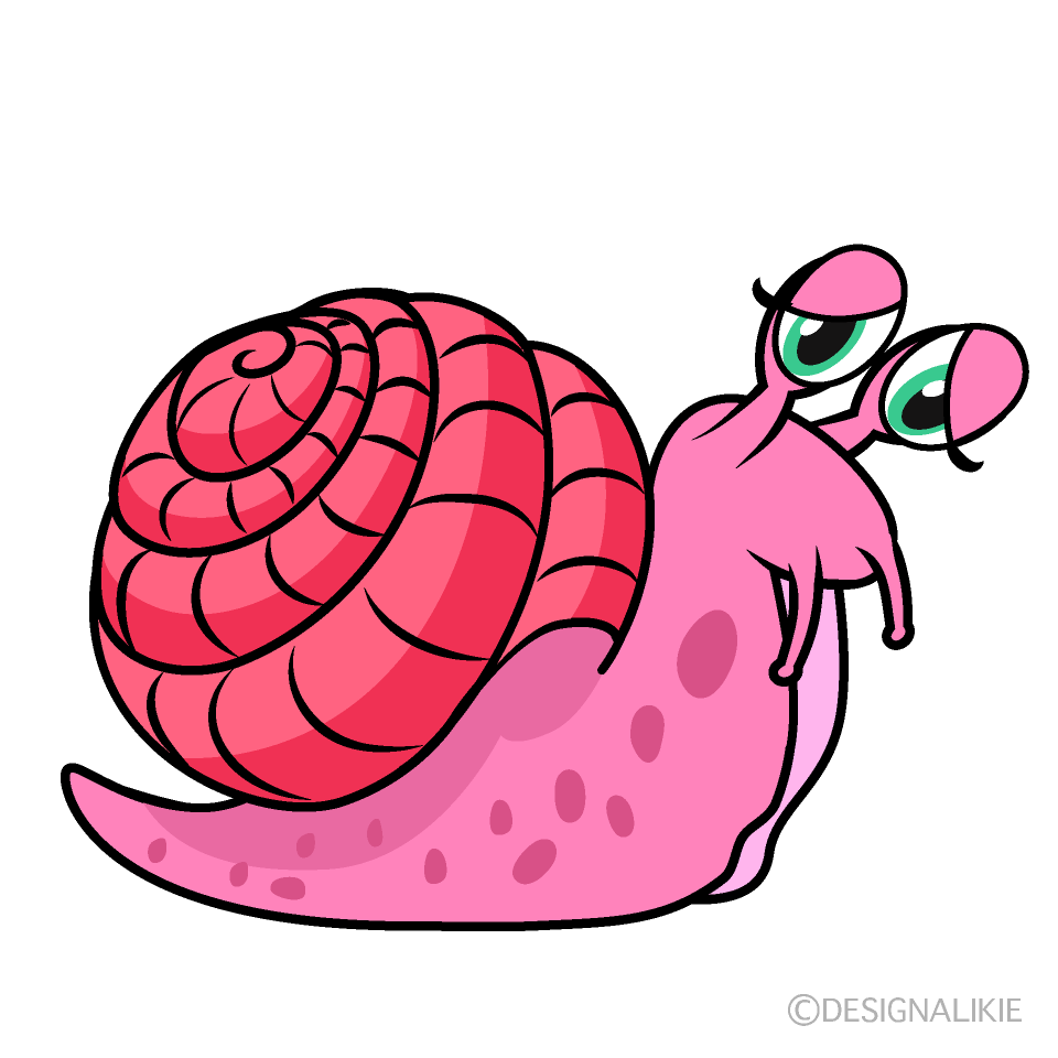 Sad Pink Snail