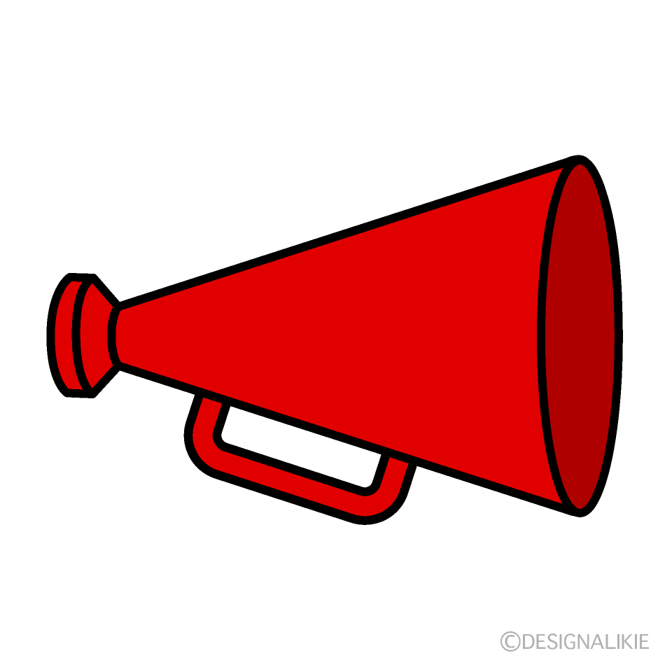 Simple Red Megaphone