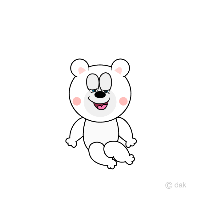 Oso polar relajante