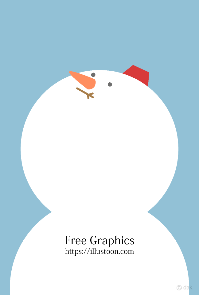 Linda tarjeta gráfica de muñeco de nieve gigante