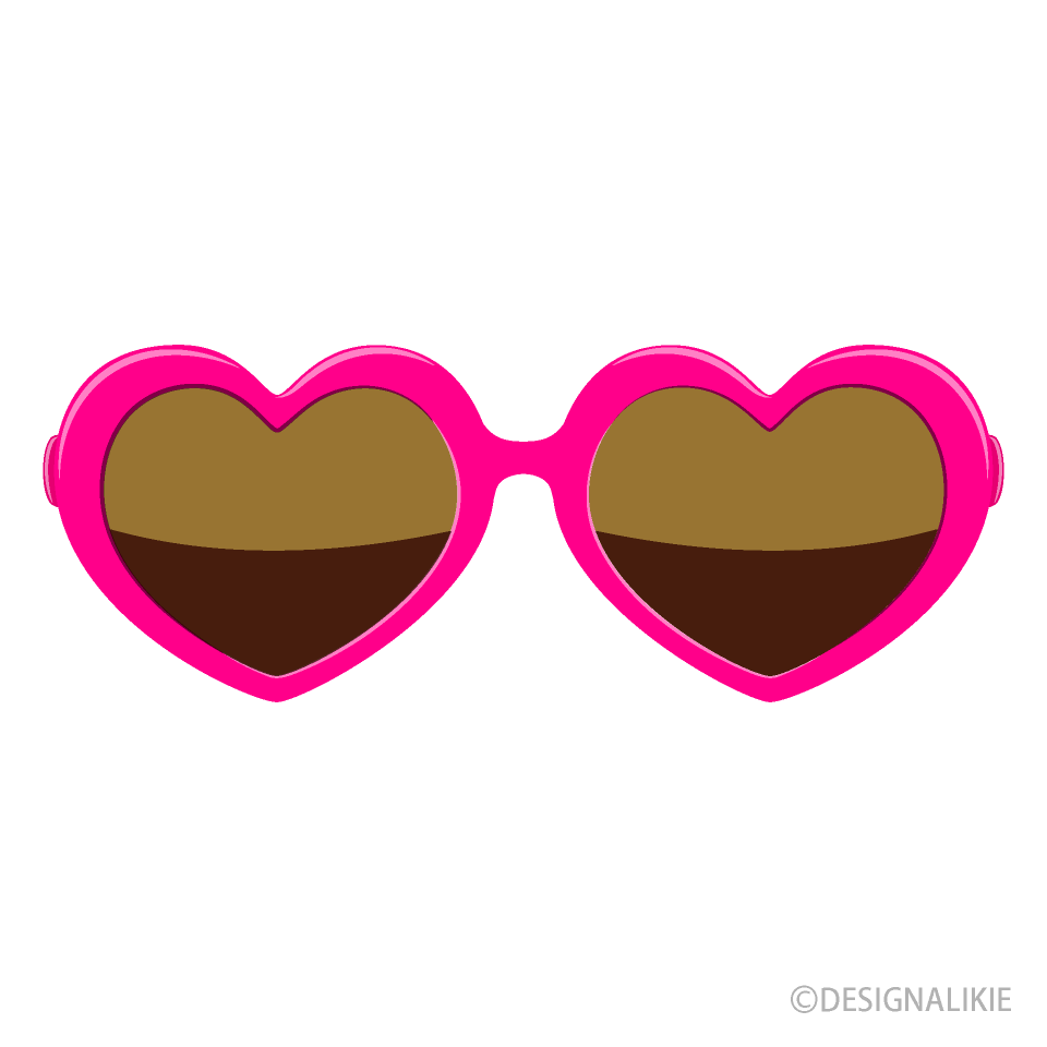 Pink Heart Sunglasses