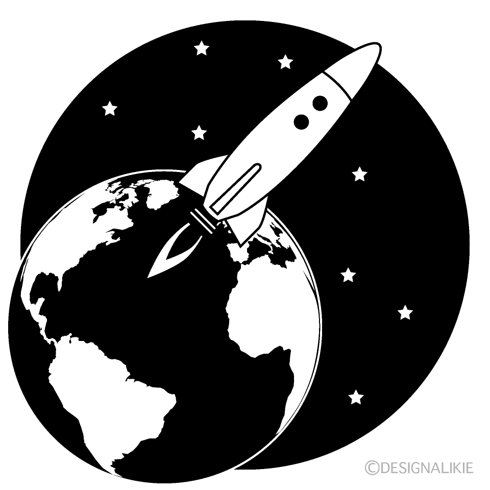 Rocket Flying with Earth