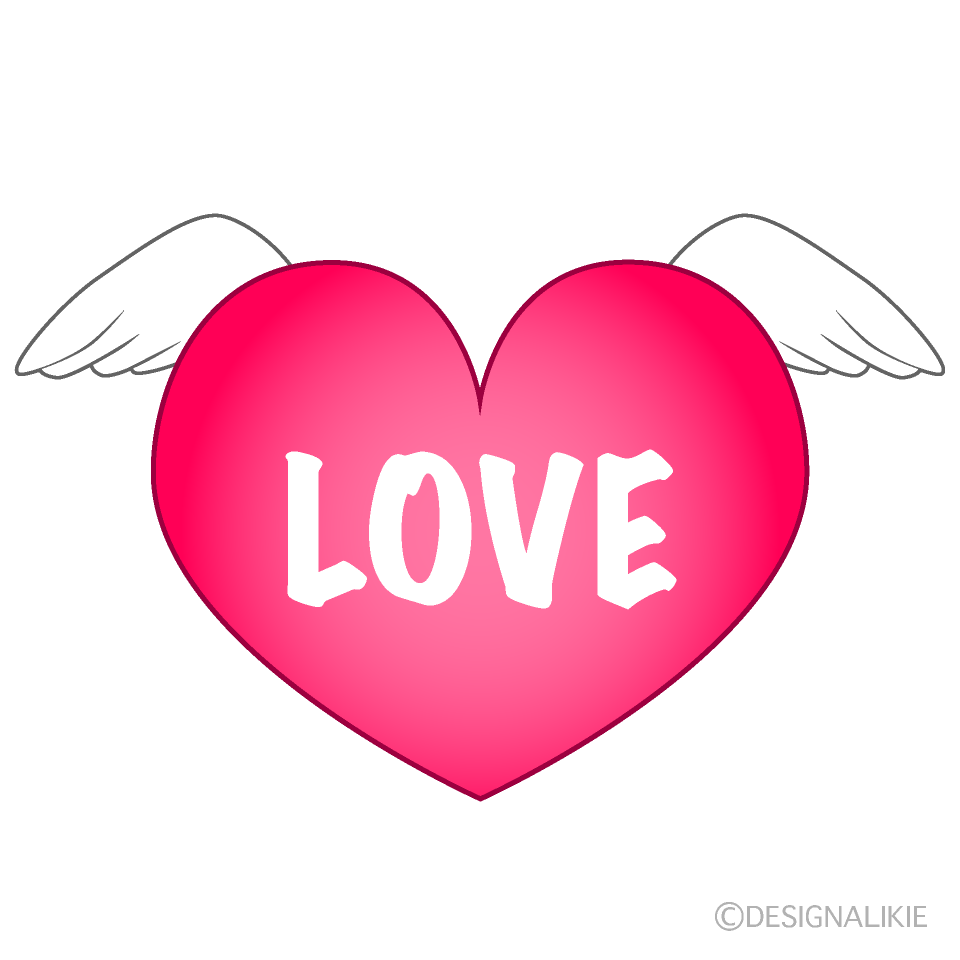 Love Heart with Wings