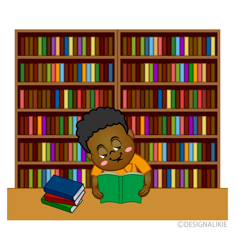 Niños Somnolientos en la Biblioteca