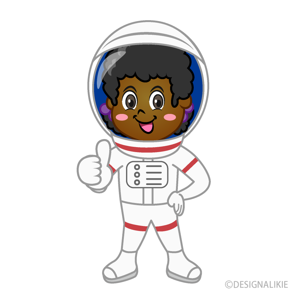 Girl Astronaut Thumbs Up
