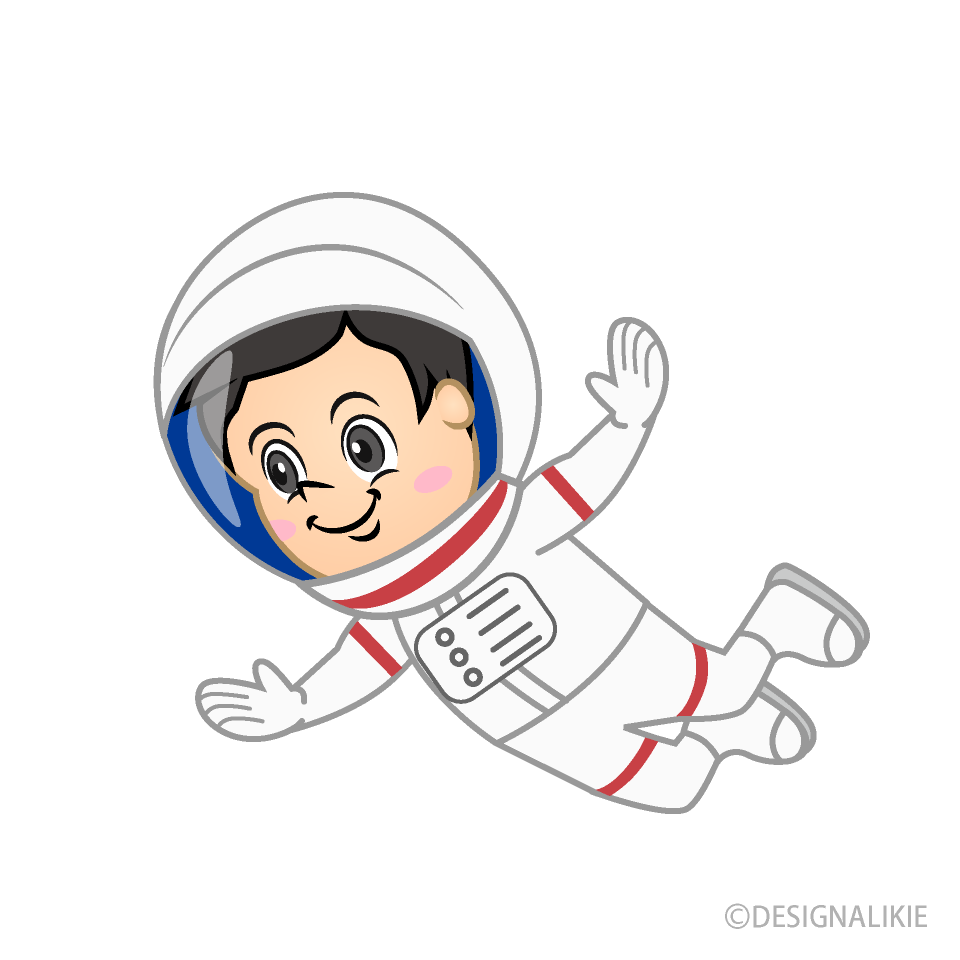 Boy Astronaut Floating