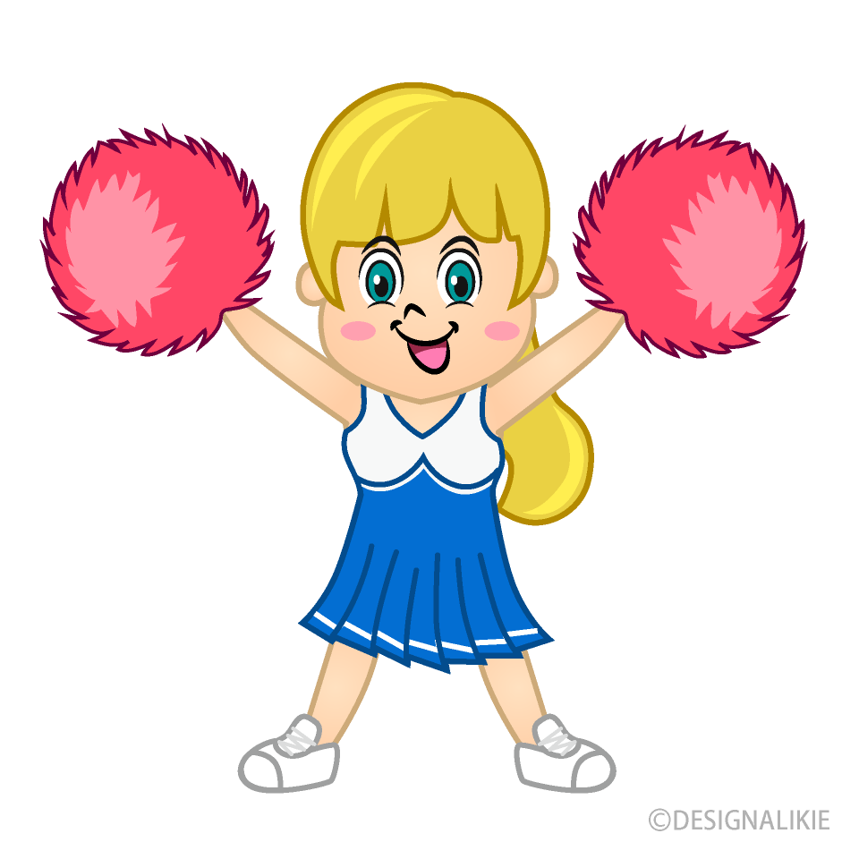 Cheerleader Raising Hand