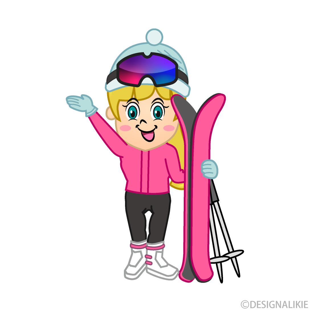 Girl Skier Hi