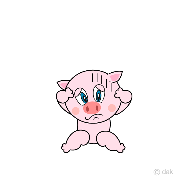 Cerdo deprimido