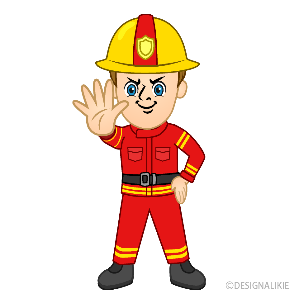 Red Firefighter Stop Gesture