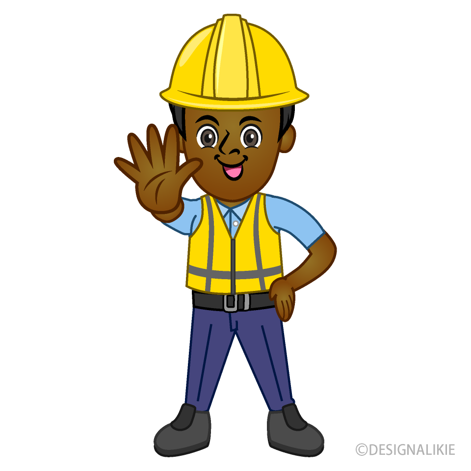 Yellow Engineer Stop Gesture