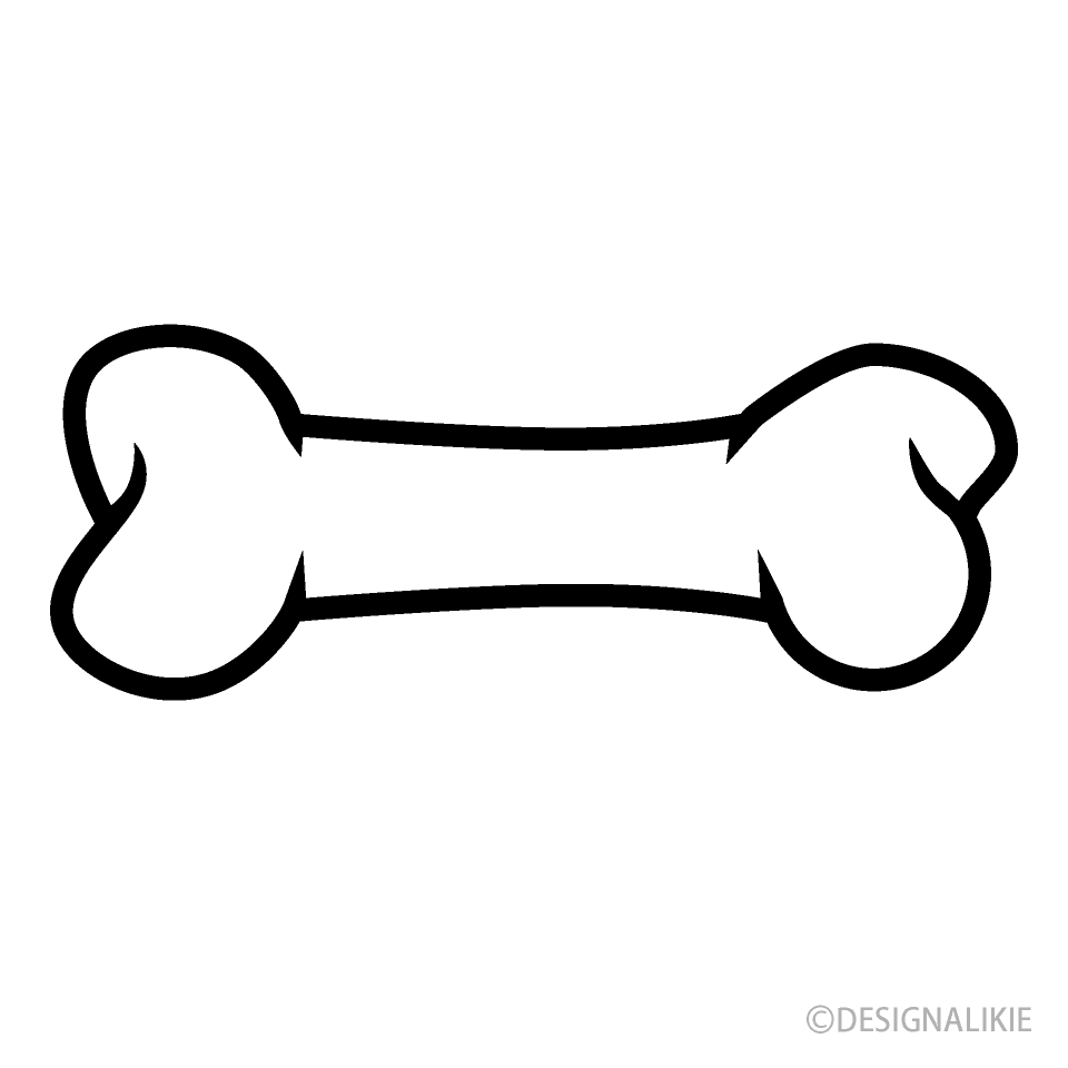 Dog Bone Line Art