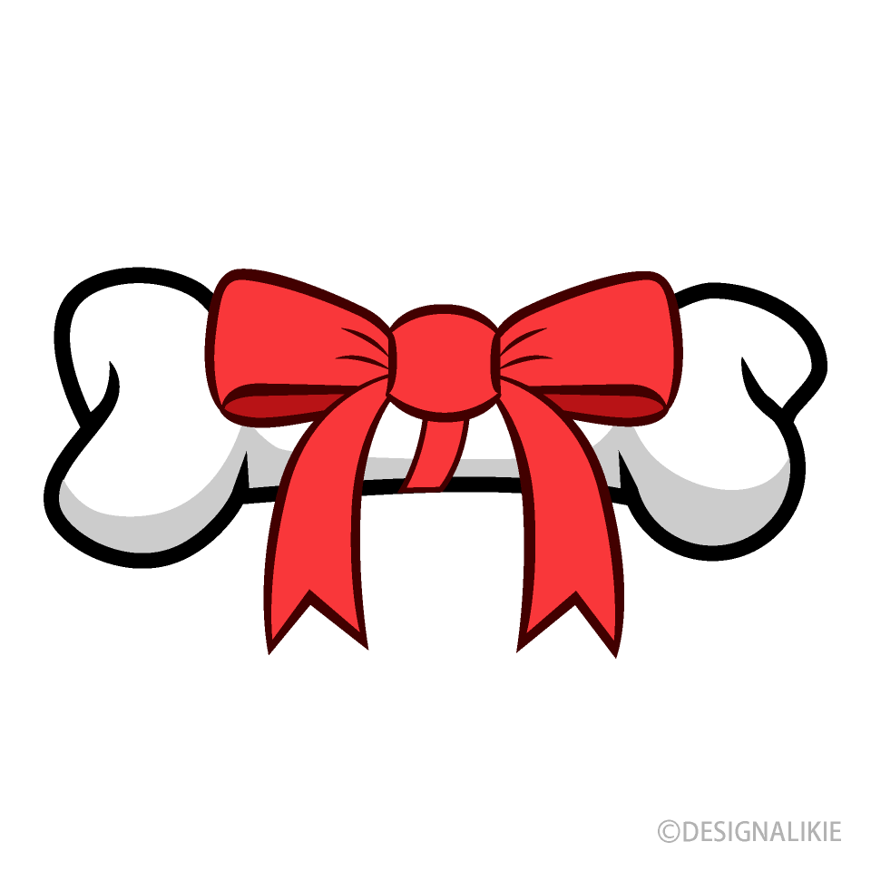 Dog Bone with Ribbon