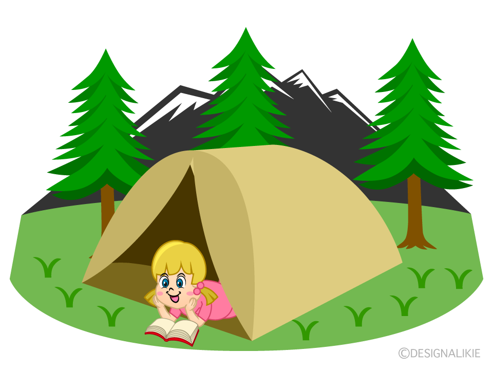 Girl Camping