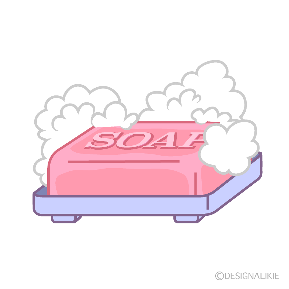 Pink Soap Bubbles on Plate