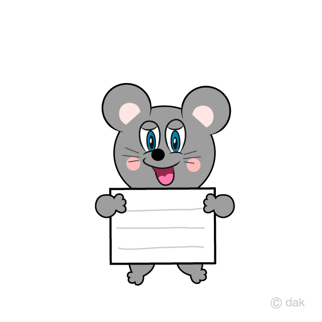 Ratón con una tabla