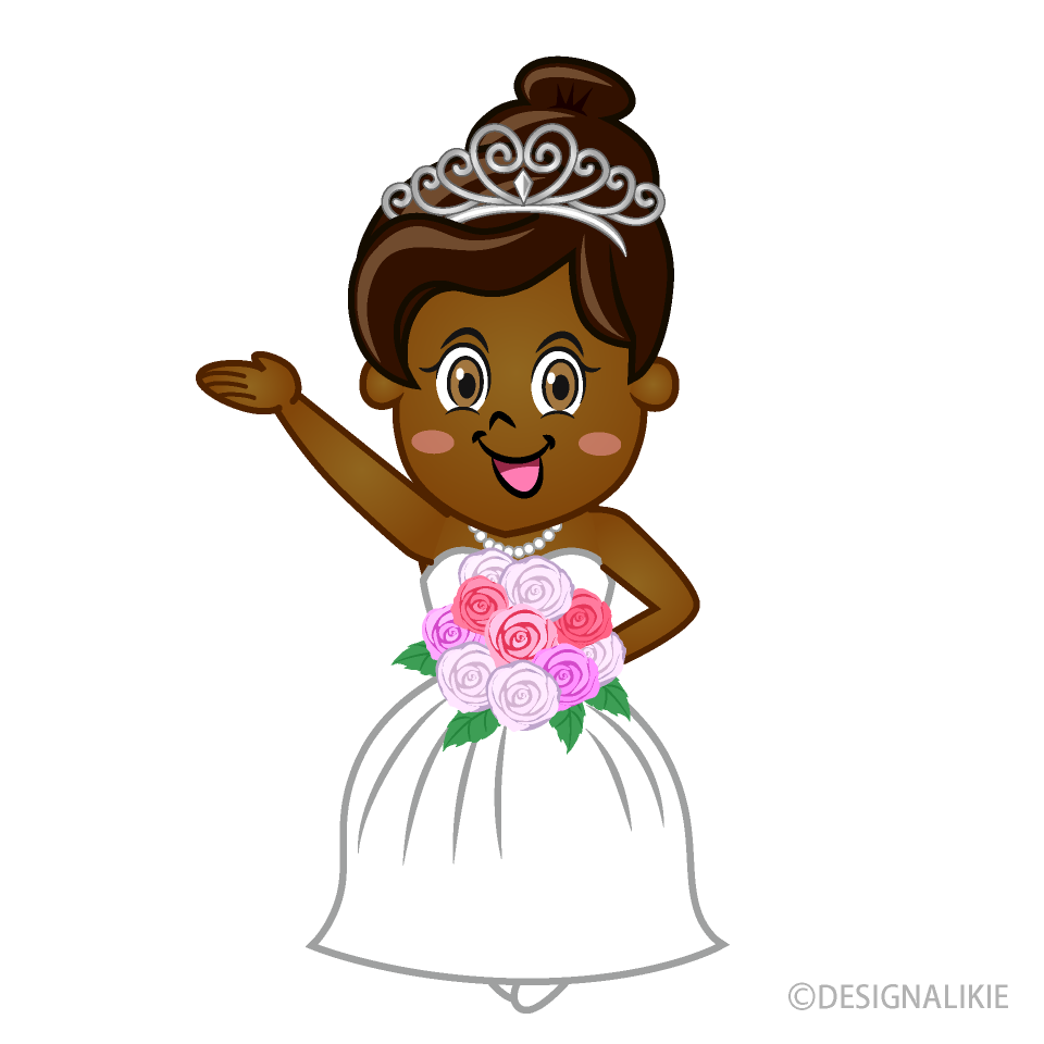 African American Bride Posing