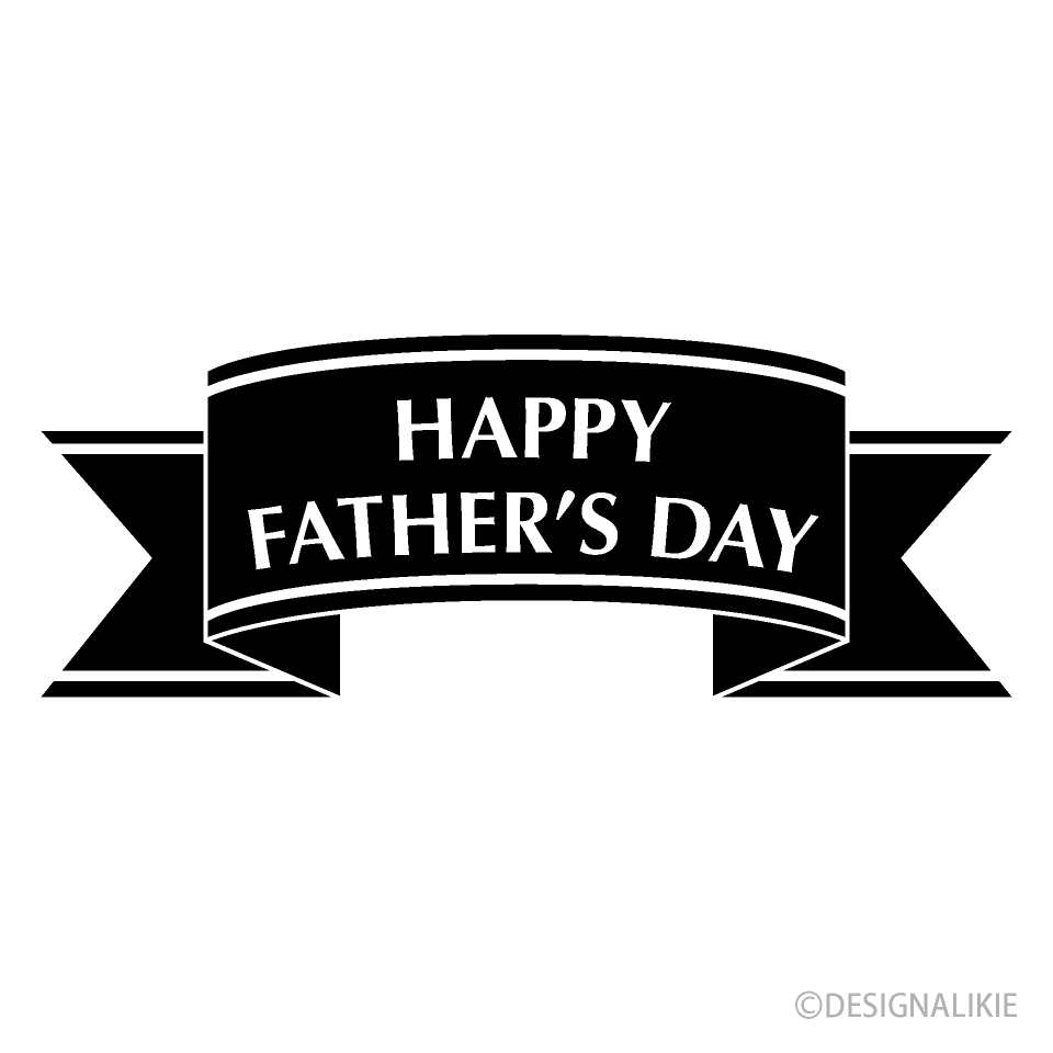Happy Father's Day Thick Ribbon